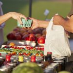 Farmers market interaction